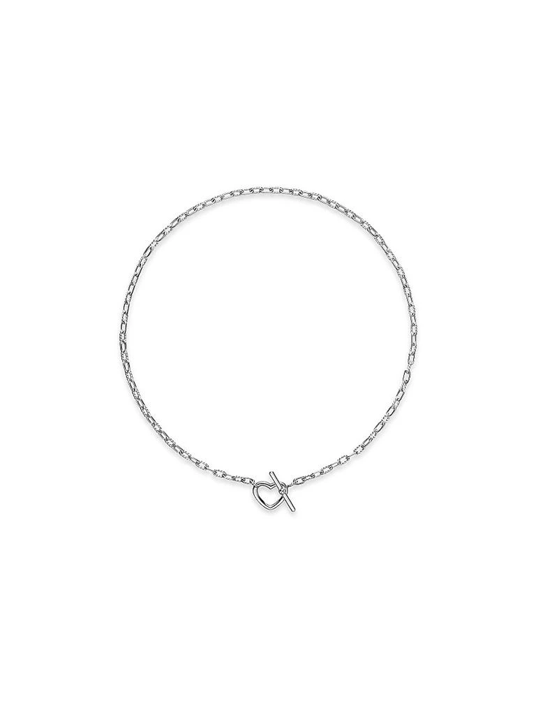 David Yurman DY Madison Heart Toggle Chain Necklace in Sterling Silver, 3MM 2