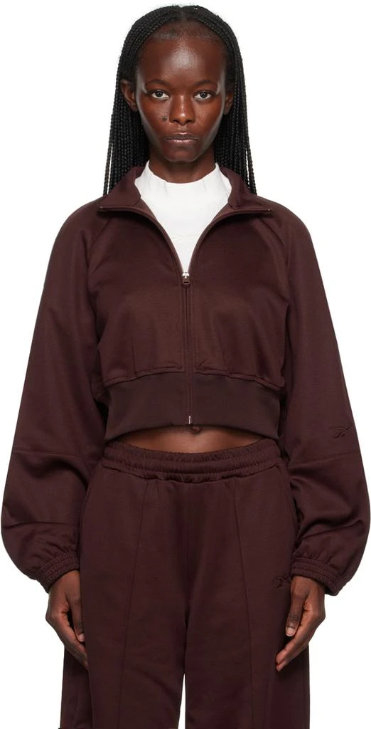 Reebok Burgundy Cropped Jacket 1