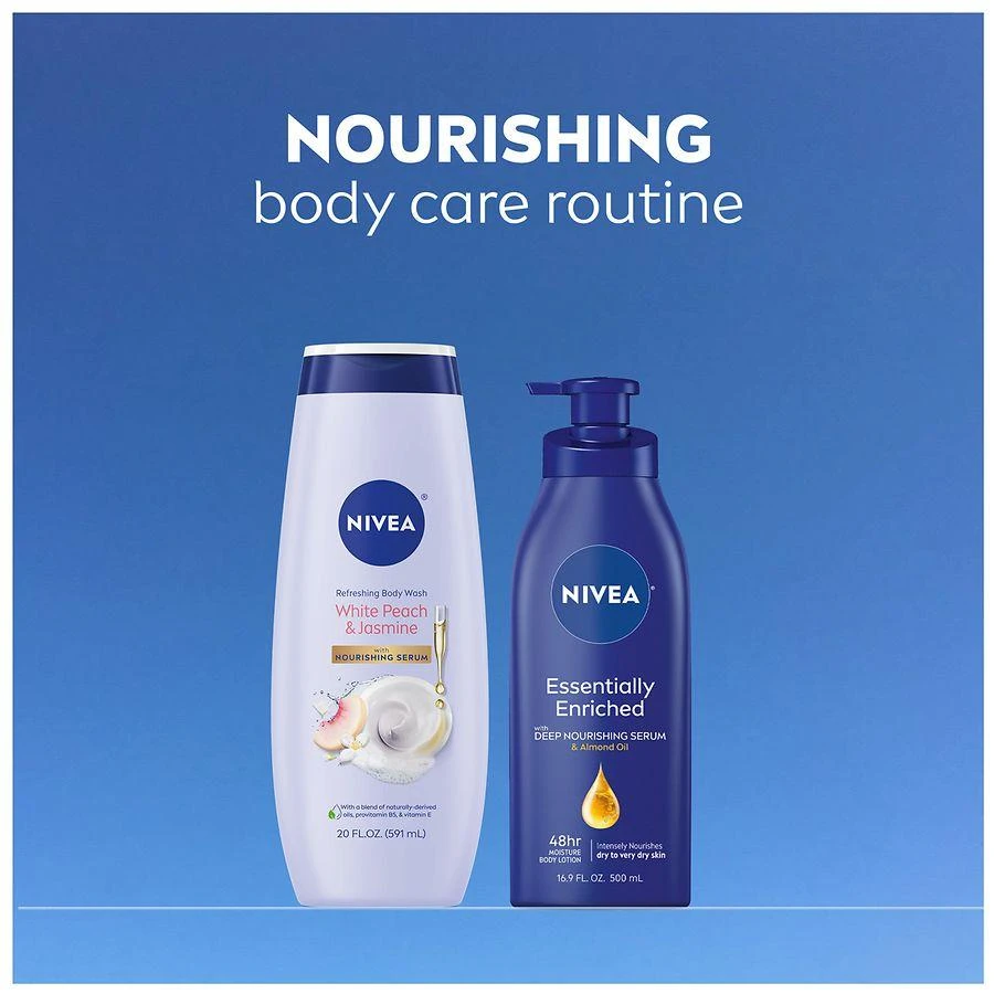 Nivea Refreshing Body Wash with Nourishing Serum White Peach and Jasmine 7