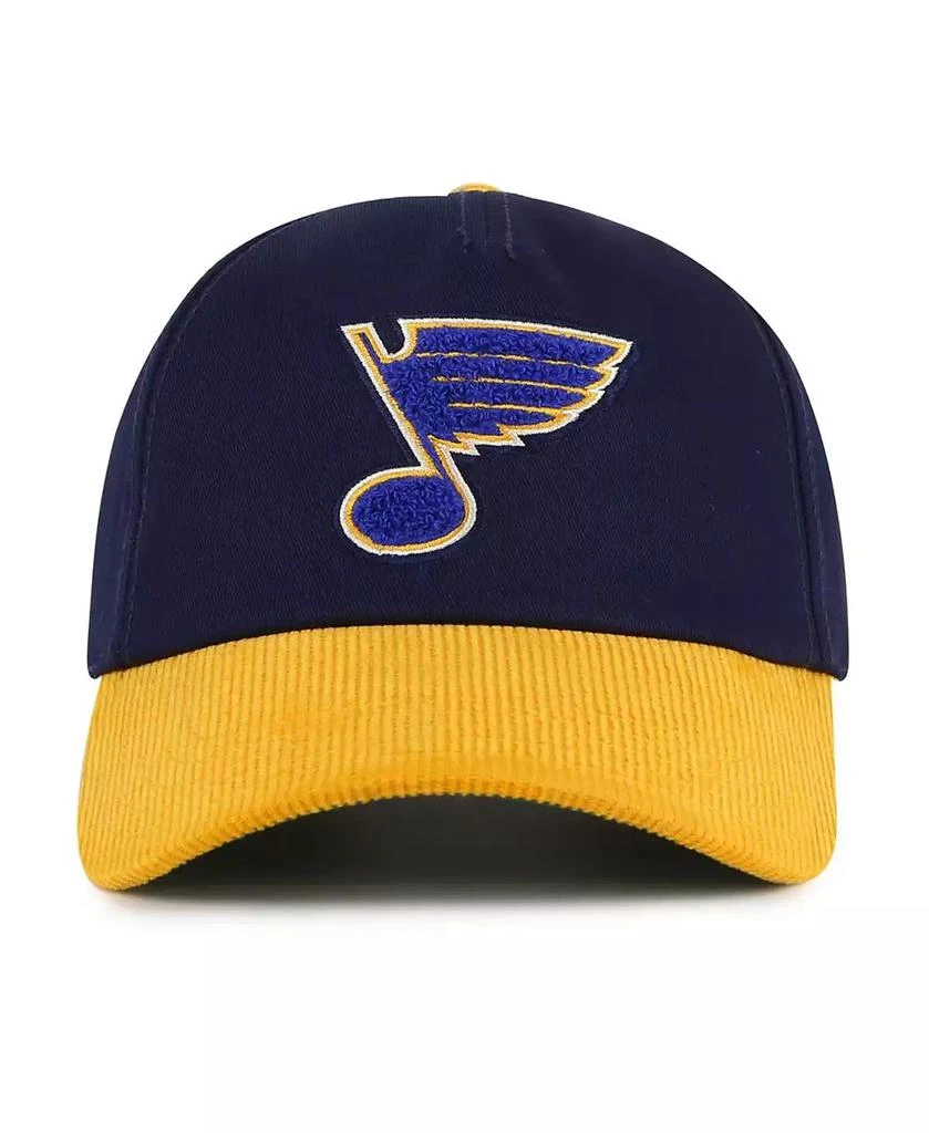 American Needle Men's Navy/Gold St. Louis Blues Burnett Adjustable Hat 1