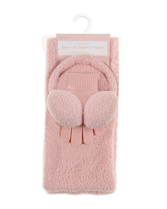 Capelli Girls' Sherpa Earmuffs, Scarf & Gloves Set - Big Kid 2