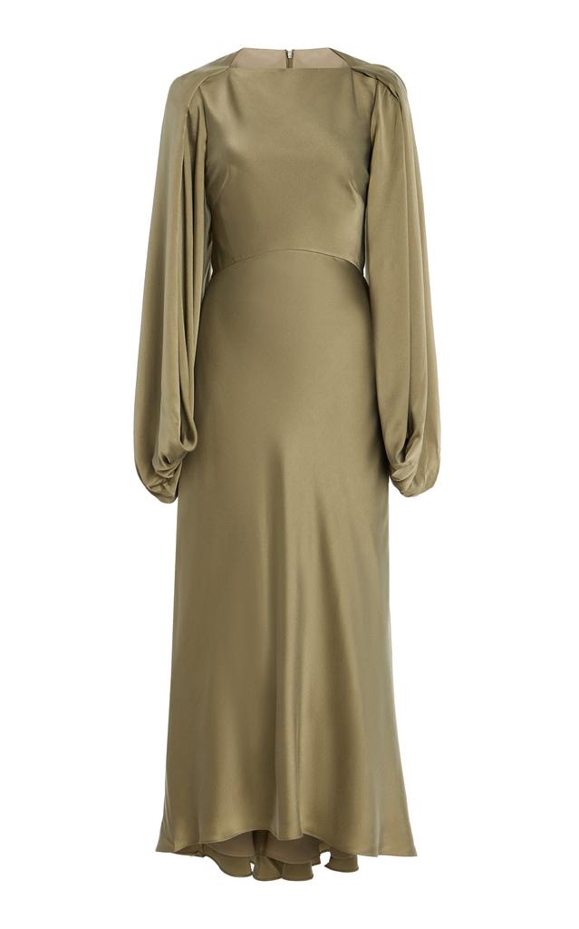 ROKSANDA ROKSANDA - Koda Silk-Satin Dress - Gold - UK 12 - Moda Operandi