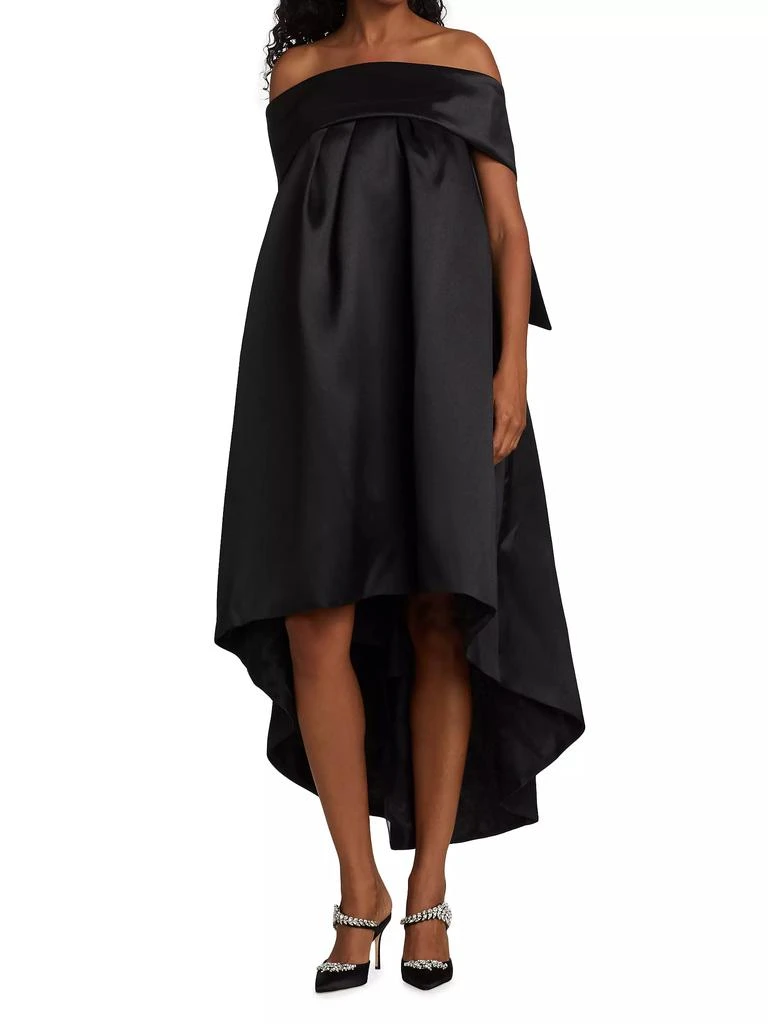 Amsale Bow-Back Trapeze Dress 3
