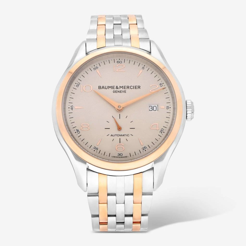 Baume & Mercier Baume & Mercier Clifton Stainless Steel & 18K Rose Gold Automatic Men's Watch 10140 1