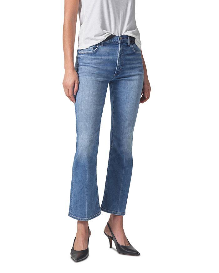 Citizens of Humanity Isola Cropped Bootcut Jeans in Splendor