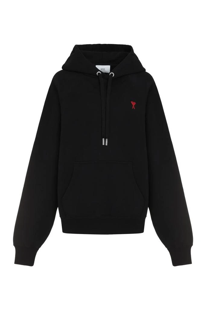 AMI ALEXANDRE MATTIUSSI AMI PARIS COTTON HOODIE 1