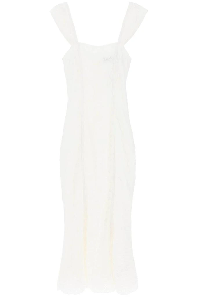 ROTATE Birger Christensen ROTATE Lace Wide Strap Midi Dress 1
