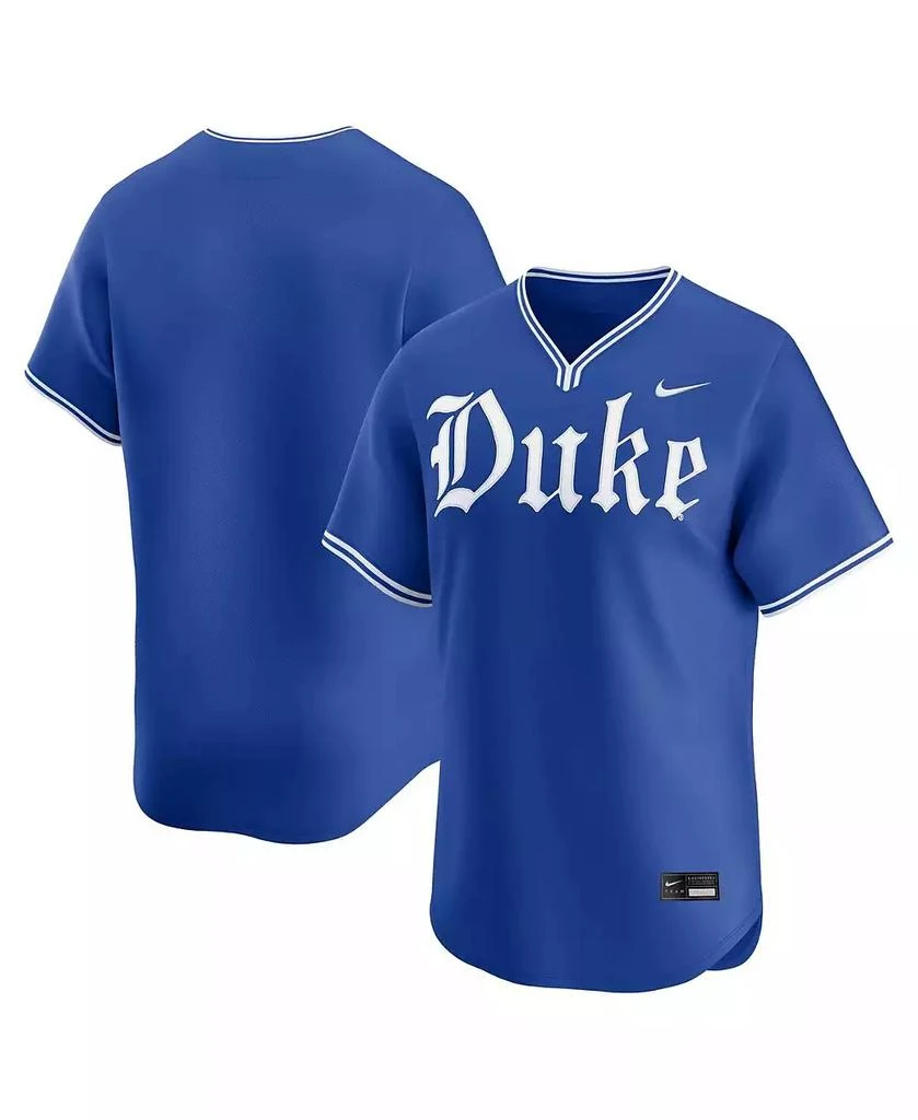 NIKE Men's Royal Duke Blue Devils Road College Limited Baseball Jersey 1
