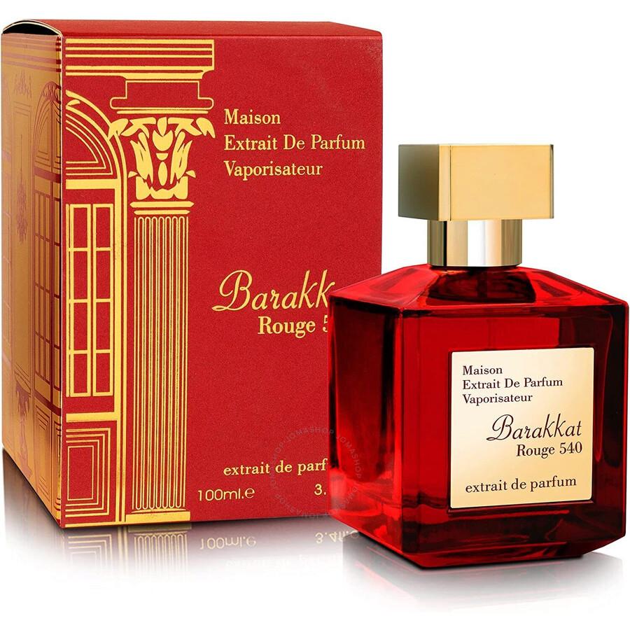 Fragrance World Ladies Barakkat Rouge 540 Extrait de Parfum Spray 3.4 oz Fragrances 6291108326428