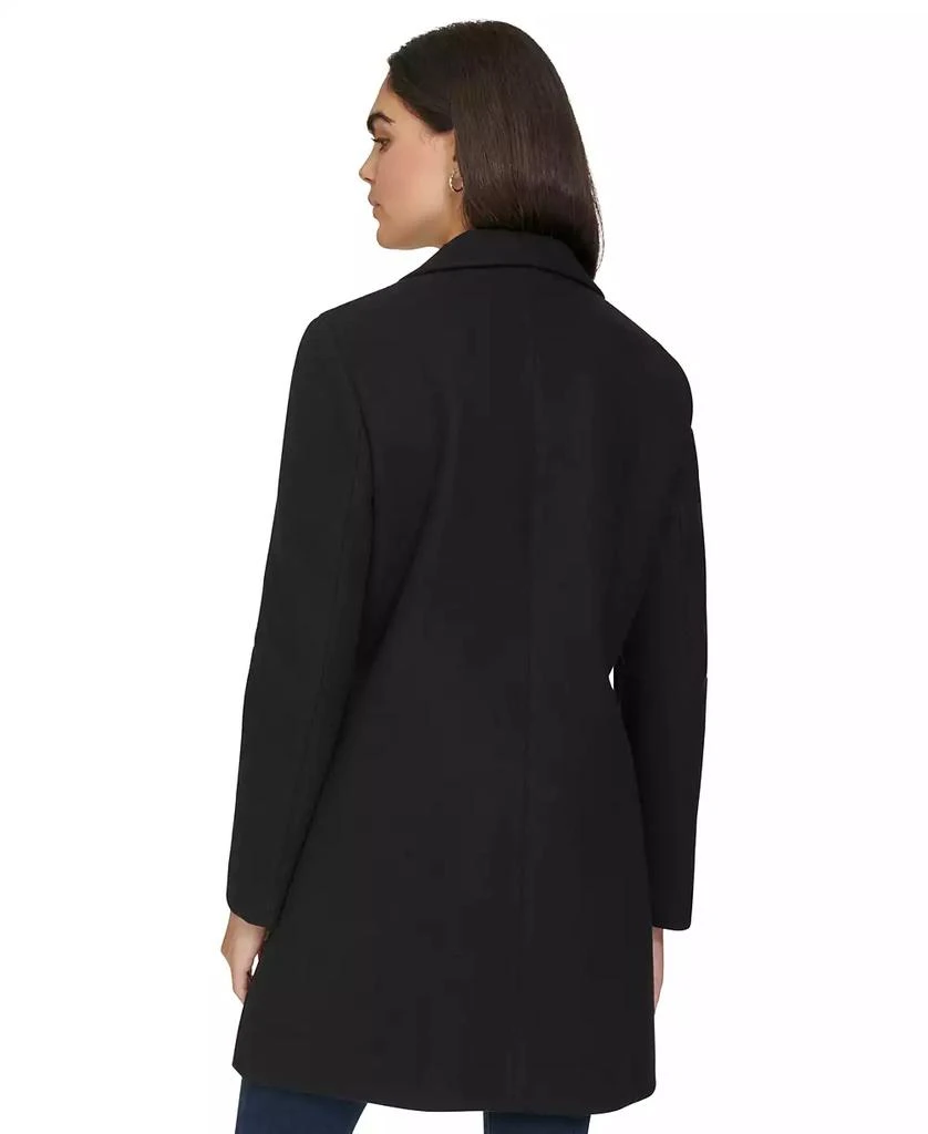 Calvin Klein Women's Single-Breasted Notched-Collar Coat 2