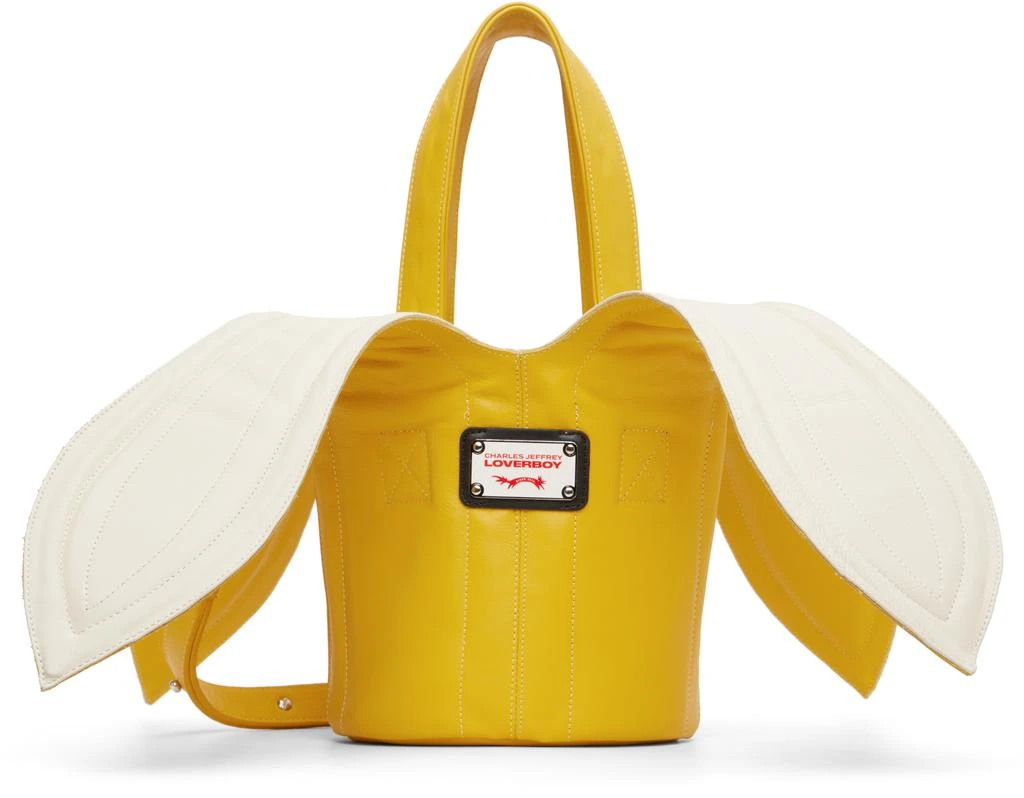 Charles Jeffrey Loverboy Yellow Banana Bucket Bag 1