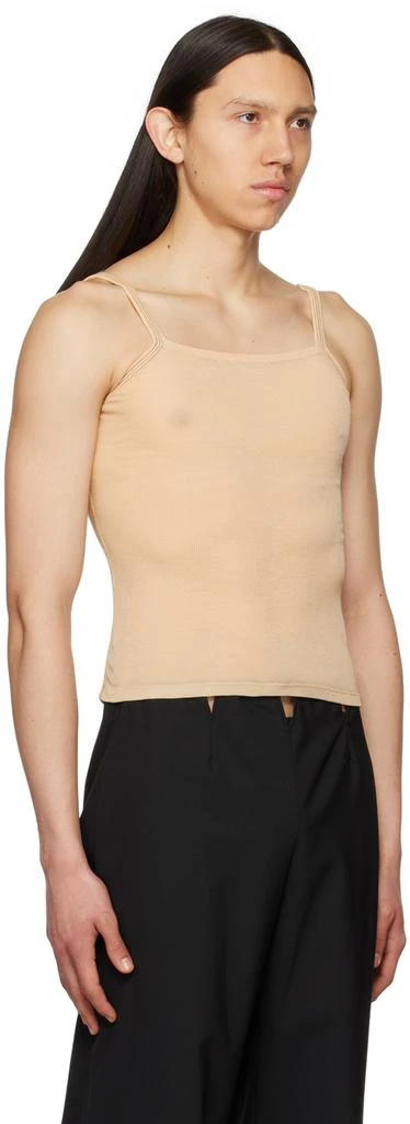 Dion Lee Beige Semi-Sheer Tank Top 4