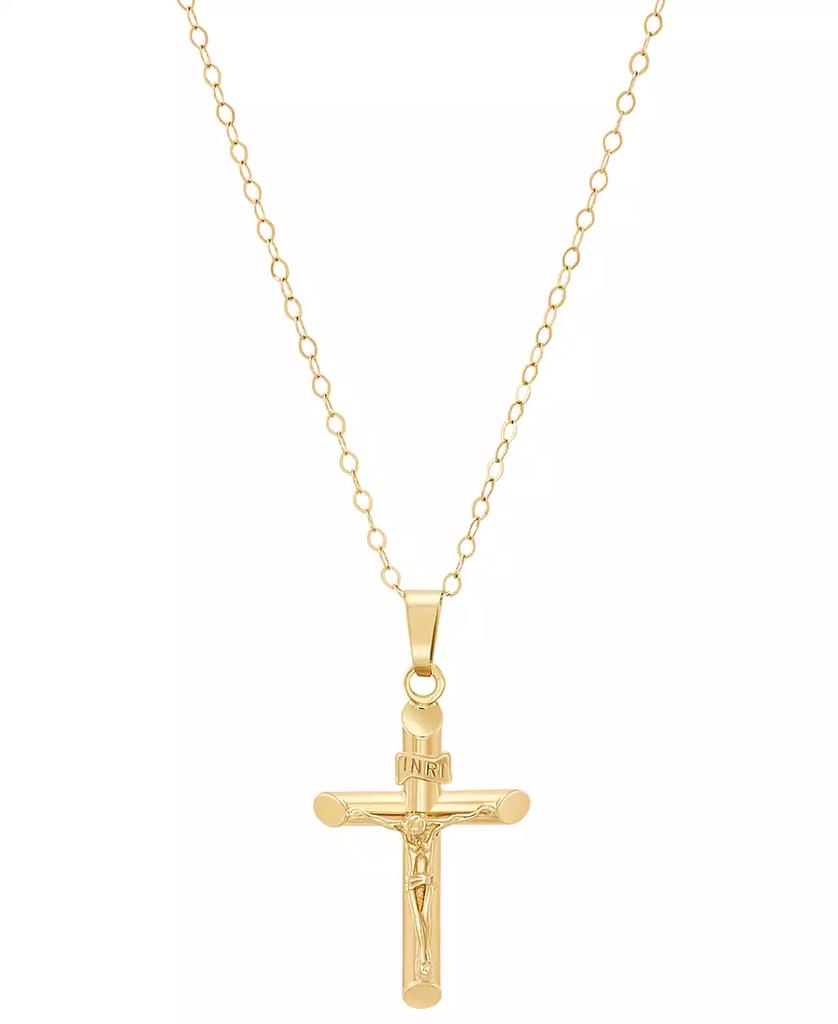 Macy's Children's Crucifix Cross Pendant Necklace in 14K Yellow Gold