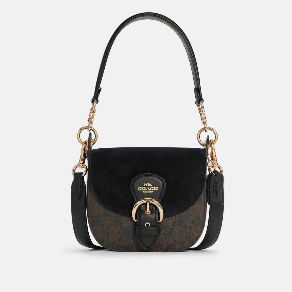 Coach Coach Outlet Kleo Shoulder Bag 17 In Signature Canvas 1