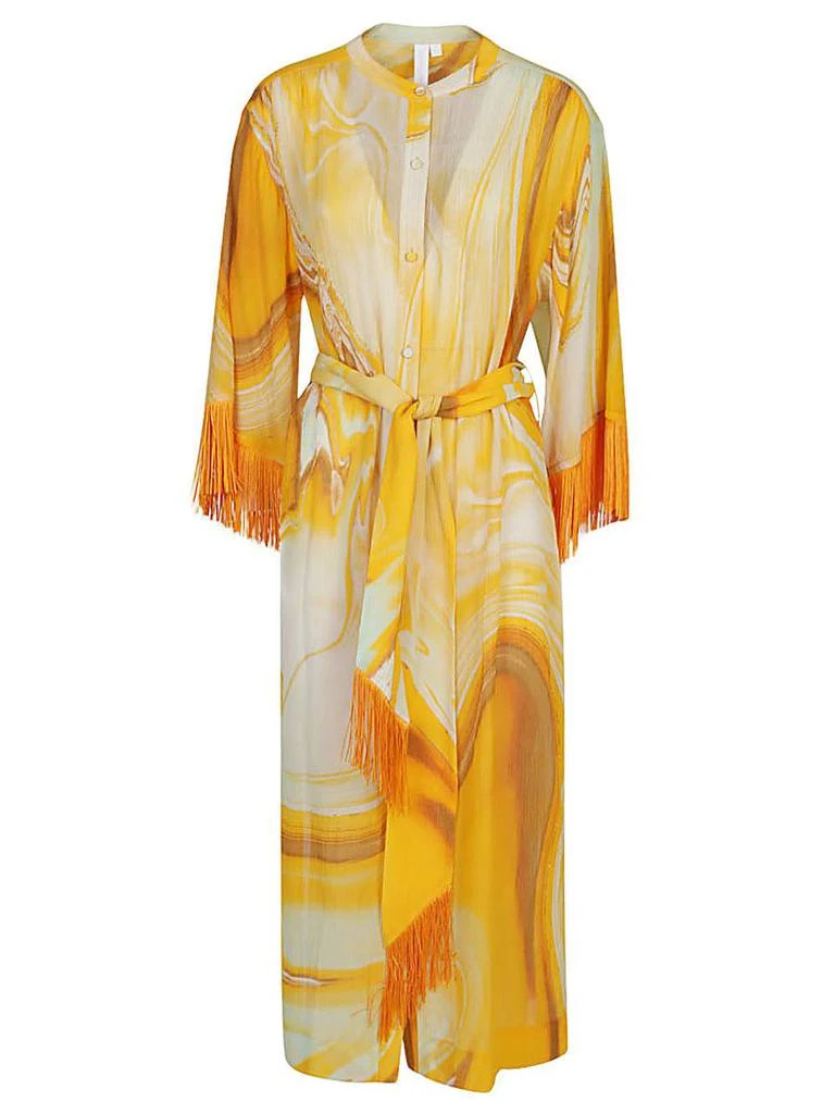 Jonathan Simkhai Simkhai Odelia Cotton Blend Silk Printed Cover Up 1