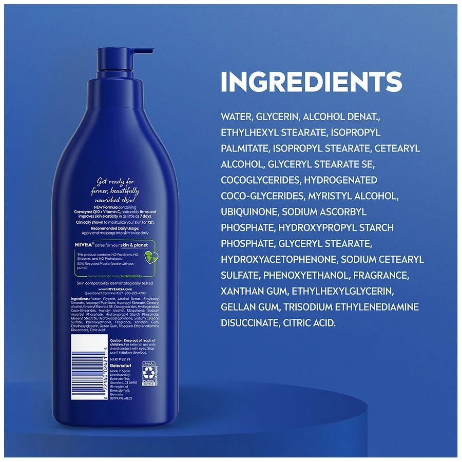 Nivea Nourishing Hydration Skin Firming Body Lotion for Dry Skin 4