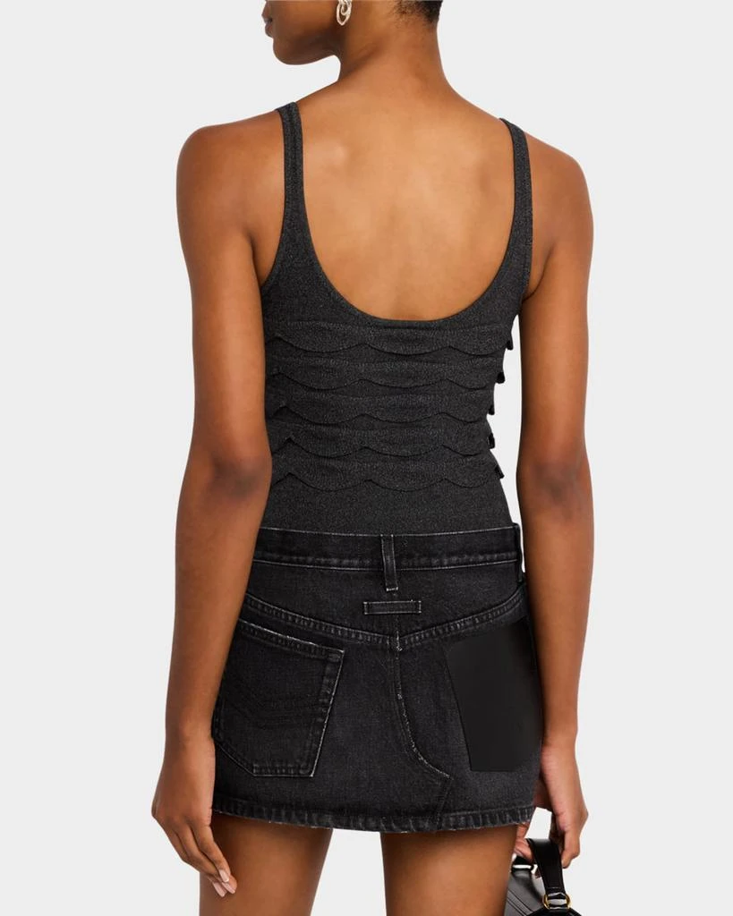 Nanushka Polina Scallop Knit Bodysuit 3