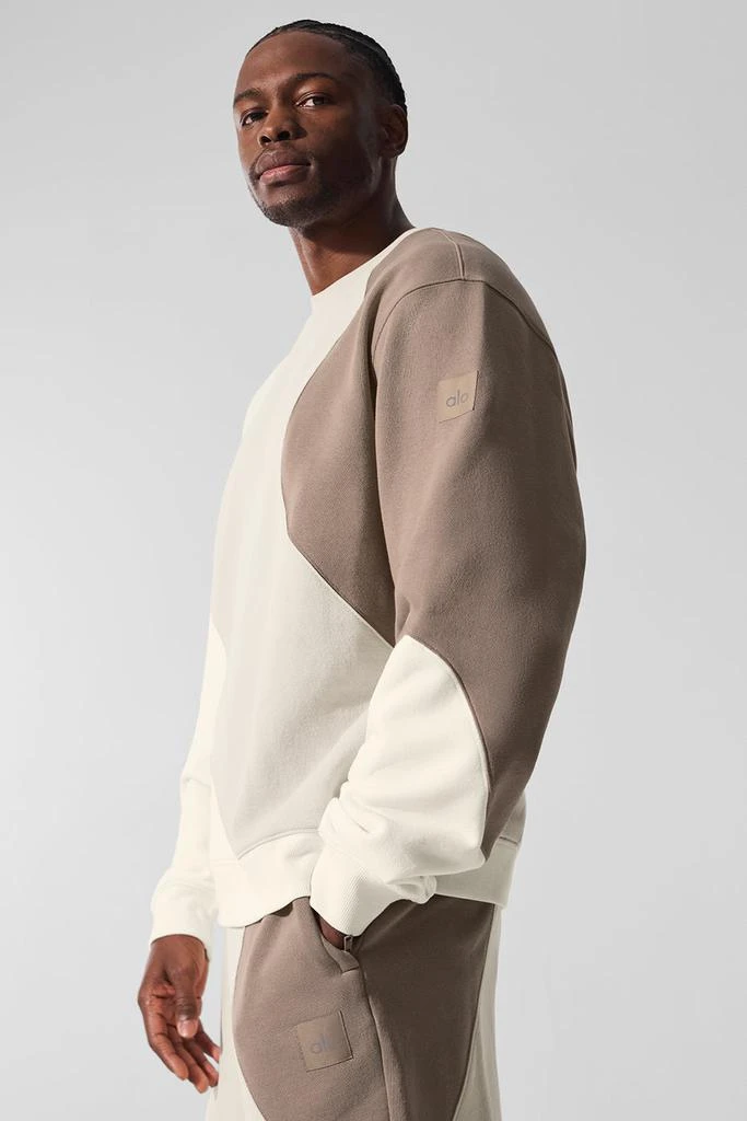 Alo Make Waves Crew Neck Pullover - Ivory/Bone/Gravel 3