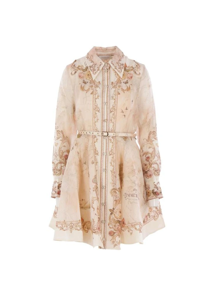 illuminate buttoned mini dress Zimmermann Dress Illuminate Buttoned Mini