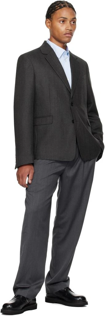 mfpen Gray Single Breasted Blazer 4