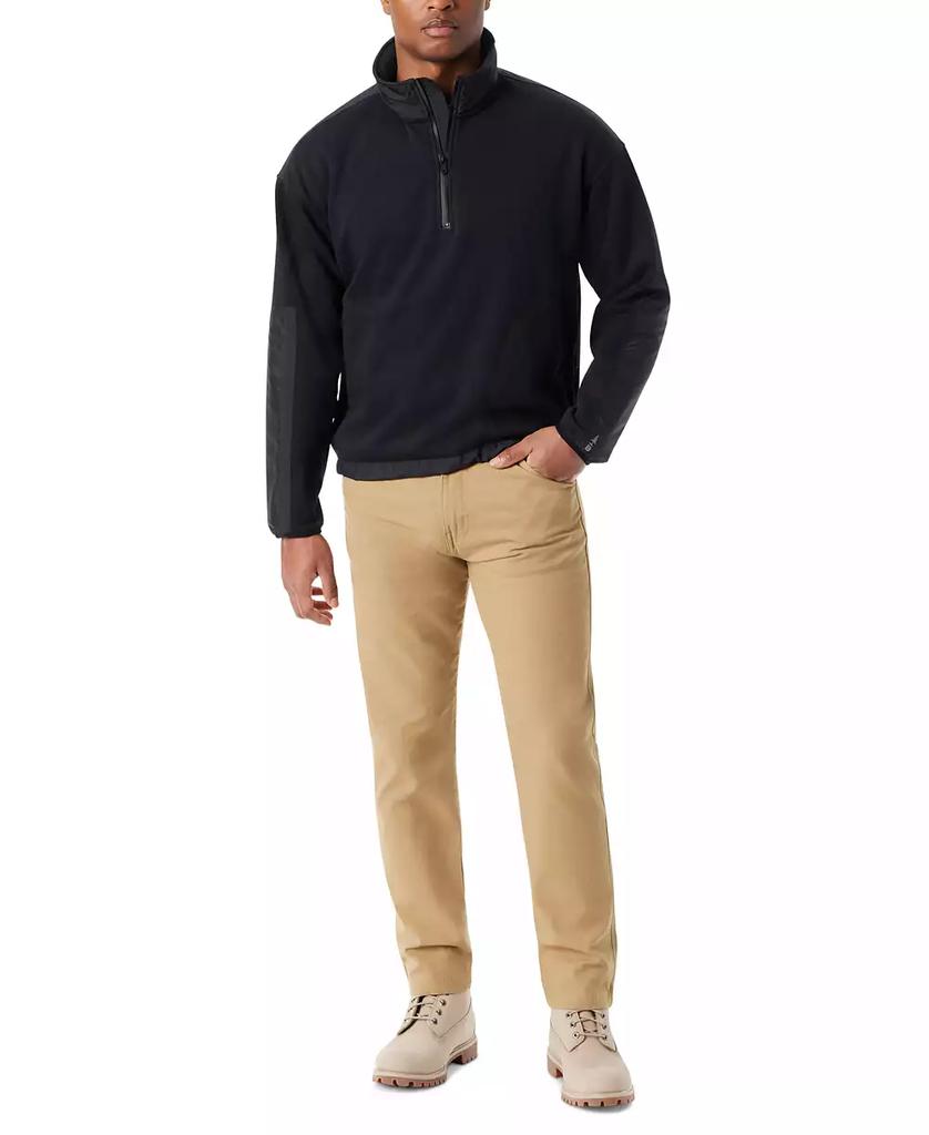 BASS OUTDOOR Men's Regular-Fit Convertible Hood 1/4-Zip Sweatshirt