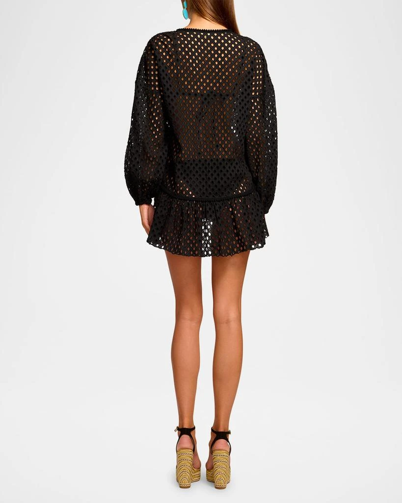 Ramy Brook Caya Eyelet-Embroidered Sun Dress Coverup 3