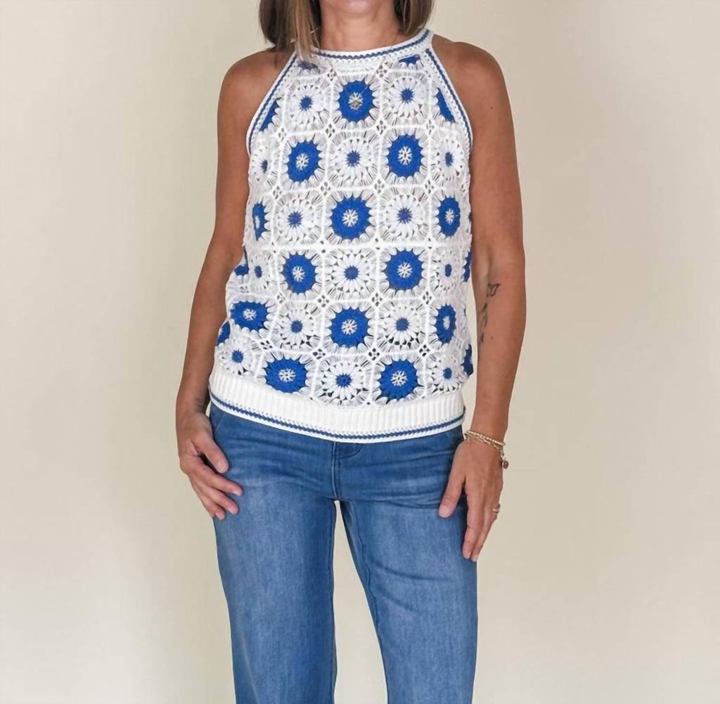 Tribal Tribal - Retro Crochet Sweater Tank