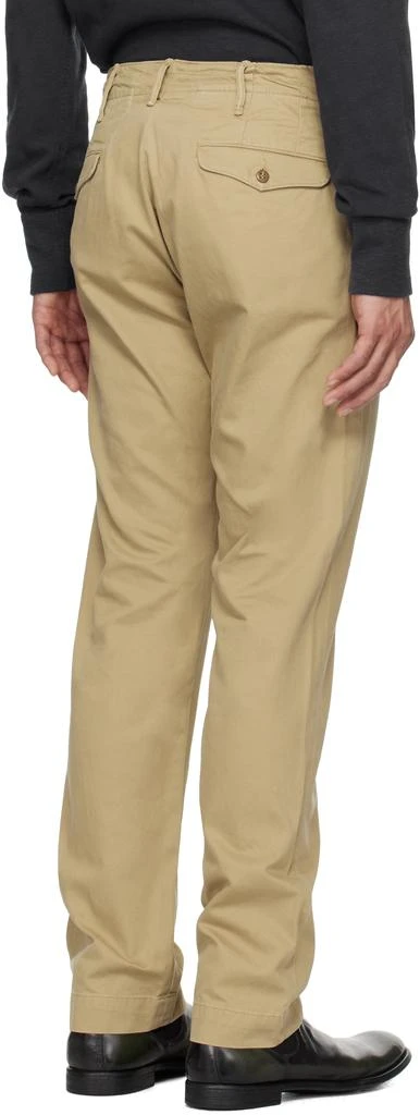 RRL Beige Officer's Chino Trousers 3