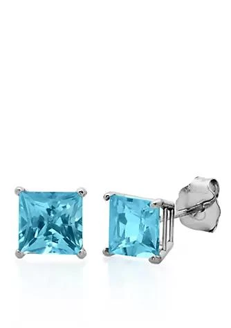 Belk
Co. 10k White Gold Blue Topaz Stud Earrings