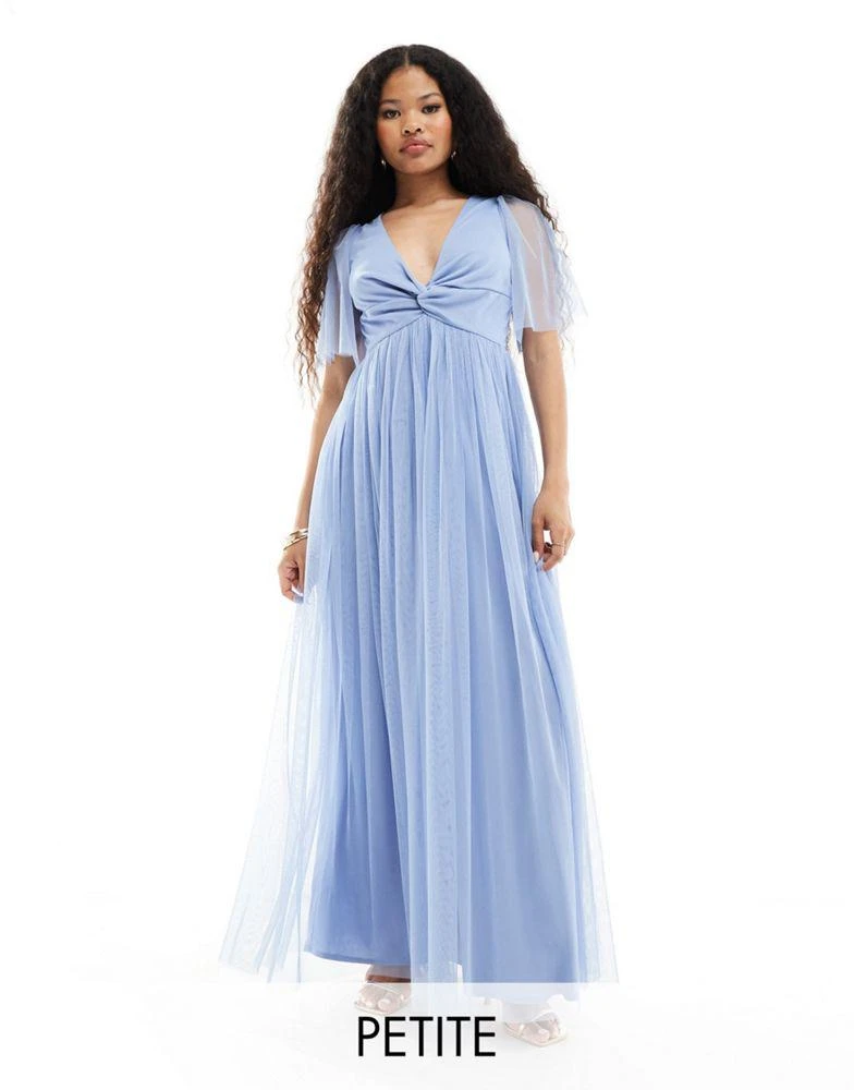 Shop Anaya Petite twist tulle maxi dress in soft blue on Sale at  BeyondStyle  Get 75% Off Anaya Petite twist tulle maxi dress in soft blue  with Limited-Time Flash Deals, Exclusive