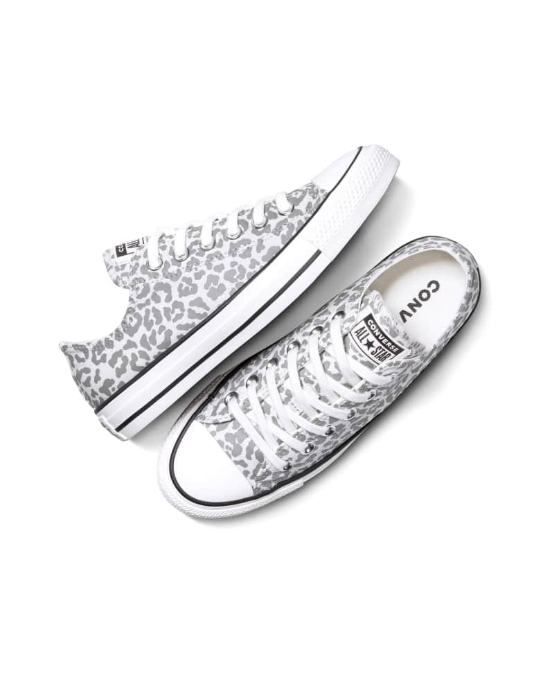 Converse Converse Chuck taylor all star leopard in barely grey/vintage white