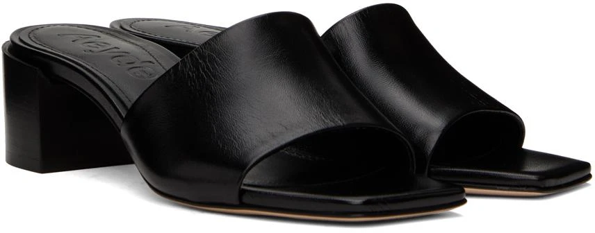 AEYDE Black Lissy Heeled Sandals 4