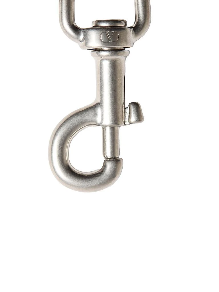 Valentino VLogo Signature Metal Bag Charm with Key Ring 3