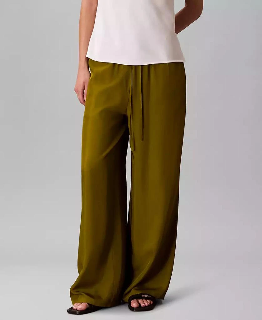 Calvin Klein Women's Drawstring Wide-Leg Pants 1
