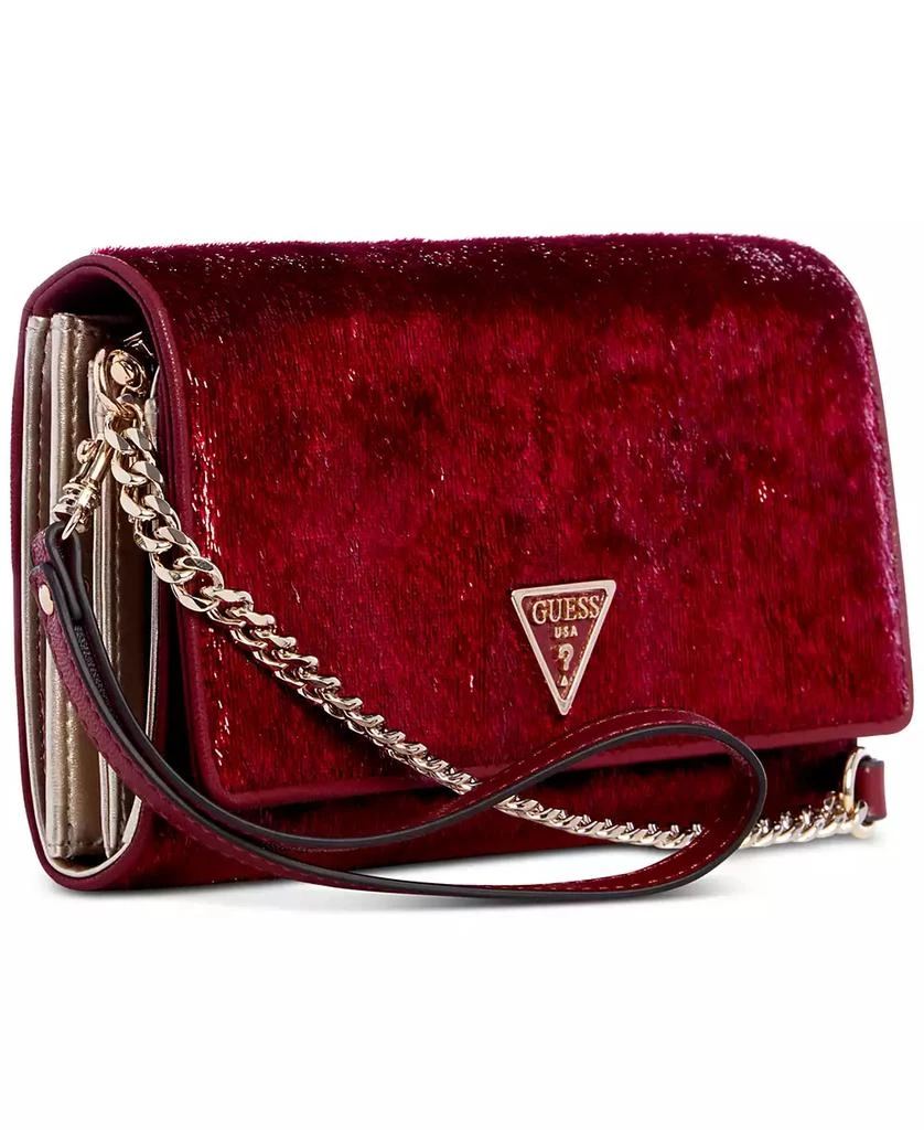 GUESS Glimmer Velvet Flap Clutch, Created For Macy's 5