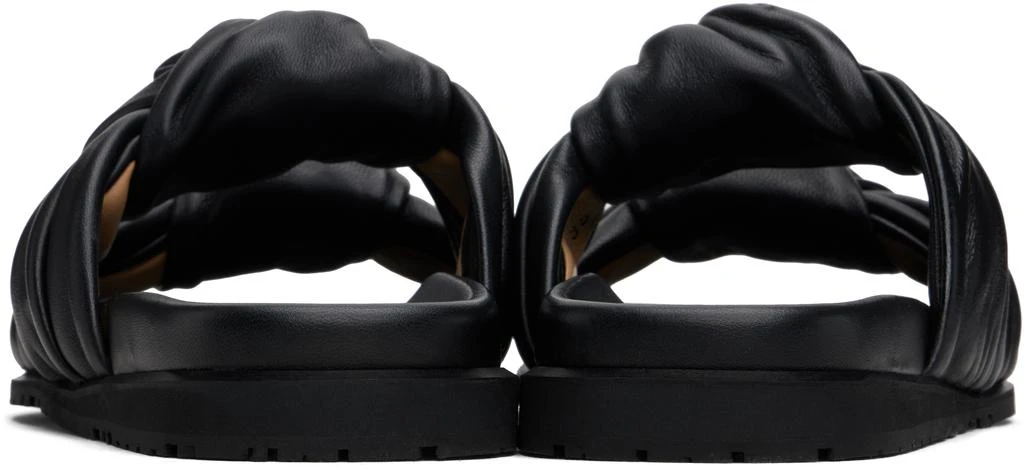 Dear Frances Black Tye Sandals 2