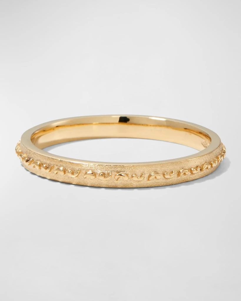 Marco Dal Maso Men's Yellow Gold Icon Slim Eternity Band Ring 1