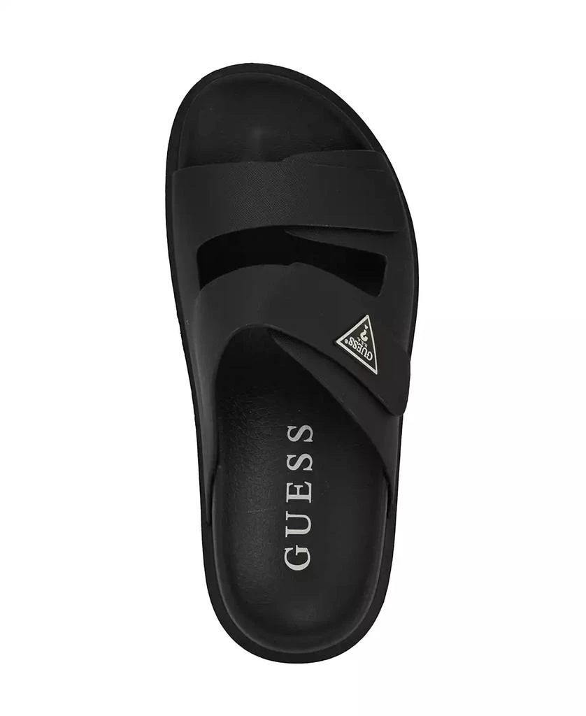 GUESS Men's Visel Branded Slip On Fashion Slides 4