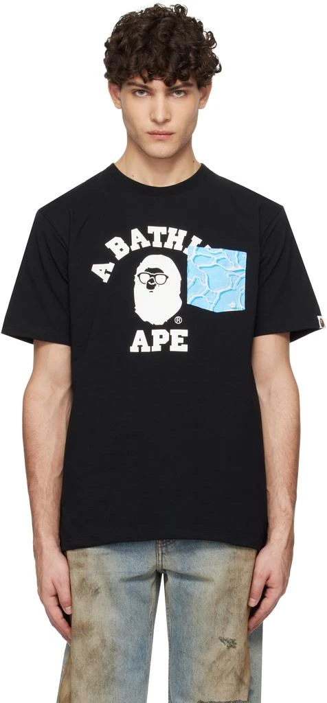 Bape Black ABC Sea Surface Camo Pocket T-shirt 1