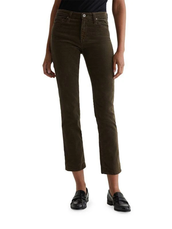 AG Jeans Mari Corduroy Straight-Leg Jeans 1