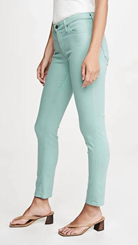 Ag Jeans The Prima Crop Jeans In Mint Jade