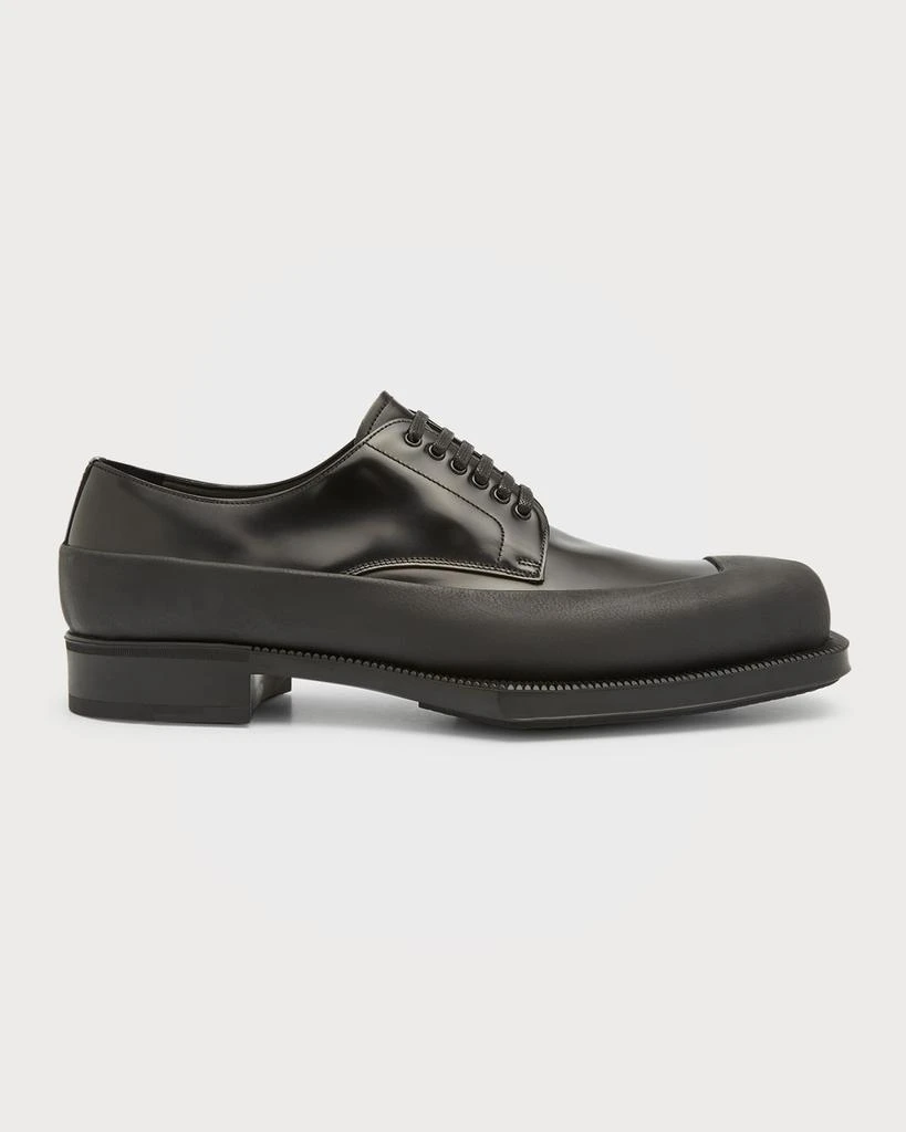 Prada Men's Brushed Leather Derby Shoes 1