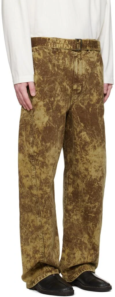 Lemaire Brown Twisted Belted Jeans 2