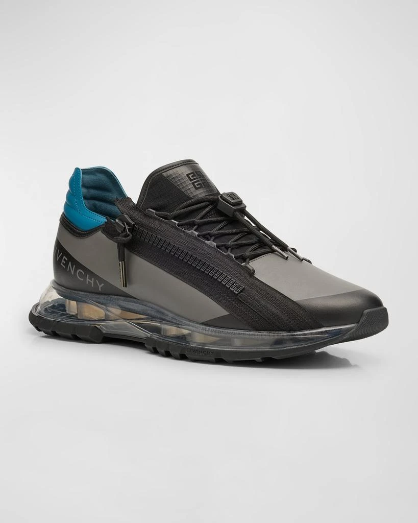 Givenchy Men's Spectre Leather Zip Runner Sneakers 4