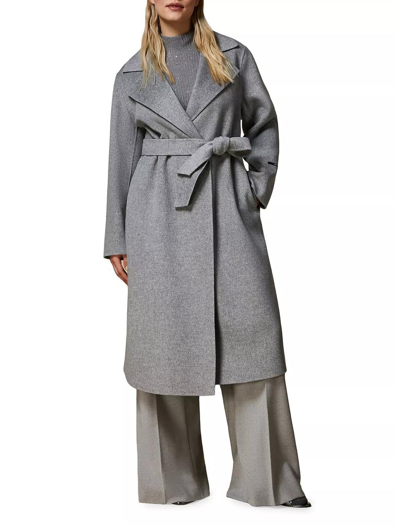 Marina Rinaldi Terra Wool Belted Coat