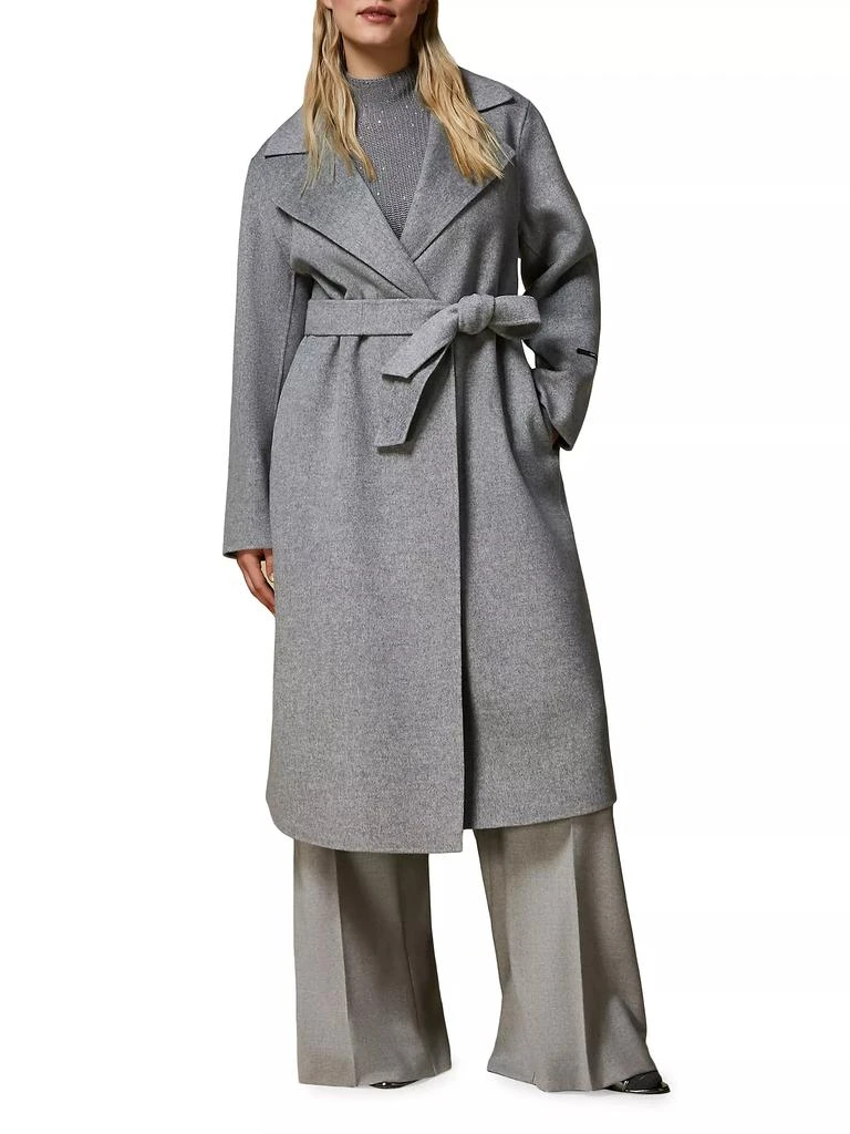 Marina Rinaldi Terra Wool Belted Coat 2