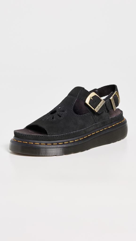 Dr Martens★RICKI FISHERMAN SANDAL★厚底★BLACK NAPPA LUX Ricki Nappa Lux Leather 3 Strap Platform Sandals – Posers