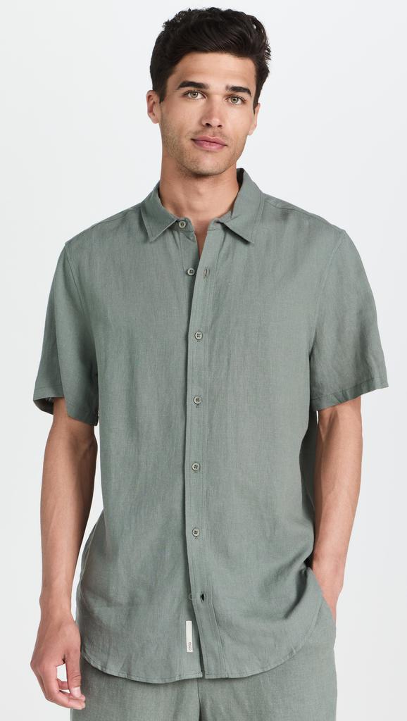 Onia Standard Short Sleeve Linen Shirt