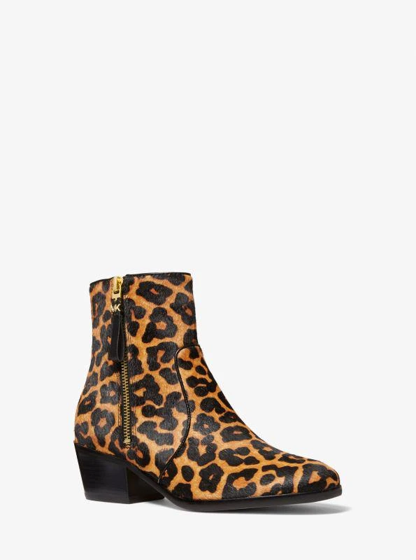 Michael Kors Sawyer Leopard Print Calf Hair Boot 1