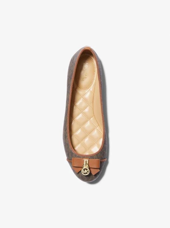 Michael Kors Honey Signature Logo Ballet Flat 3